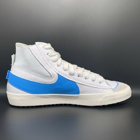 Nike Blazer‎ Mid 77 Jumbo White University Blue Shoes Men's Sz 12.5 - Picture 8 of 10